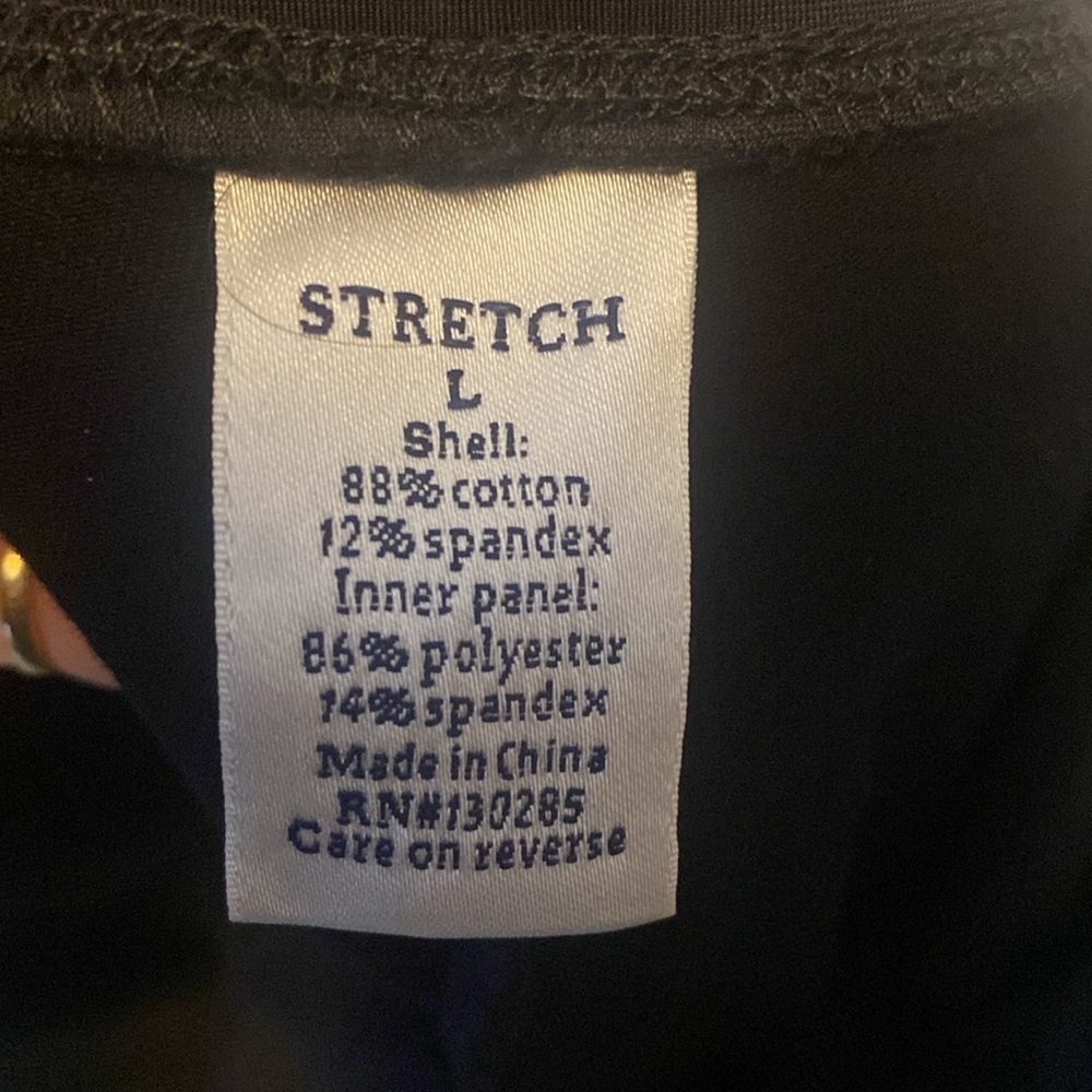 Croft & Barrow Classic Fit Mid Rise Cotton Spandex Black Leggings Sz L NWT - Picture 7 of 7